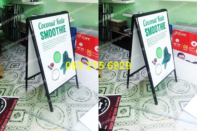 standee menu tra sua