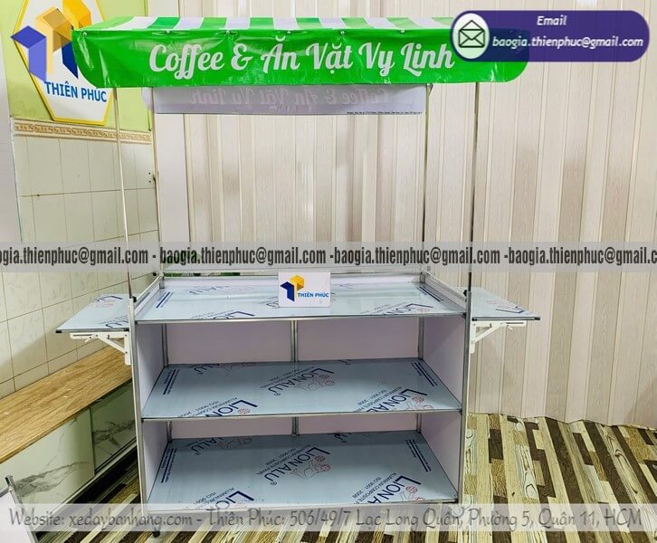 Báo giá quầy ăn vặt hàng rong gấp gọn đường phố mẫu mới nhất 2026 giá cạnh tranh