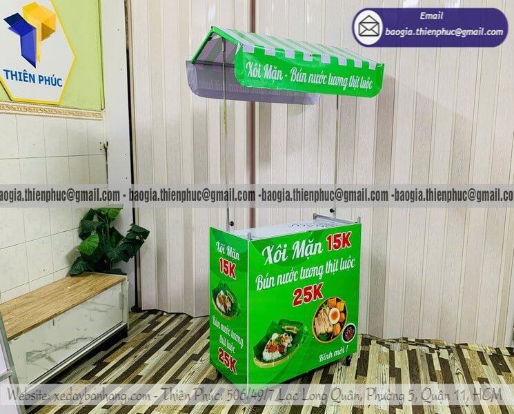 Báo giá quầy bán bún nước tương lề đường lắp ghép rẻ gia công lợi nhuận ngon hit