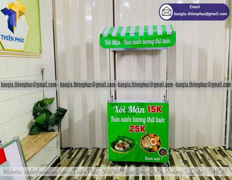 Báo giá quầy bán bún nước tương lề đường lắp ghép rẻ