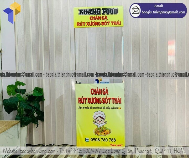 Báo giá quầy bán đồ ăn vặt mini vỉa hè lắp ráp rẻ