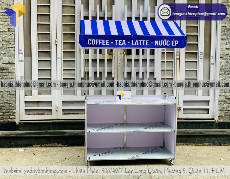 Báo giá quầy bán nước ép dạo lắp ráp lưu động có bánh xe kinh doanh lưu động linh hoạt