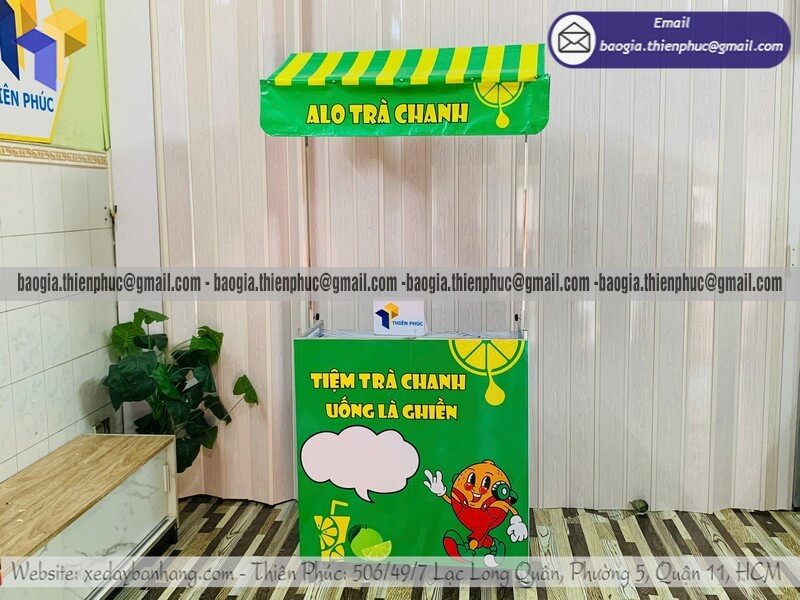 Báo giá quầy bán trà chanh hàng rong dạo lắp ráp Báo giá quầy bán trà chanh hàng rong dạo lắp ráp