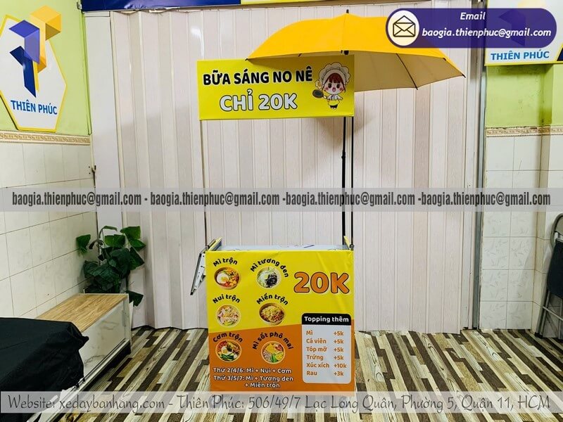 Báo giá xe bán đồ ăn di động lắp ráp trên vỉa hè Báo giá xe bán đồ ăn di động lắp ráp trên vỉa hè