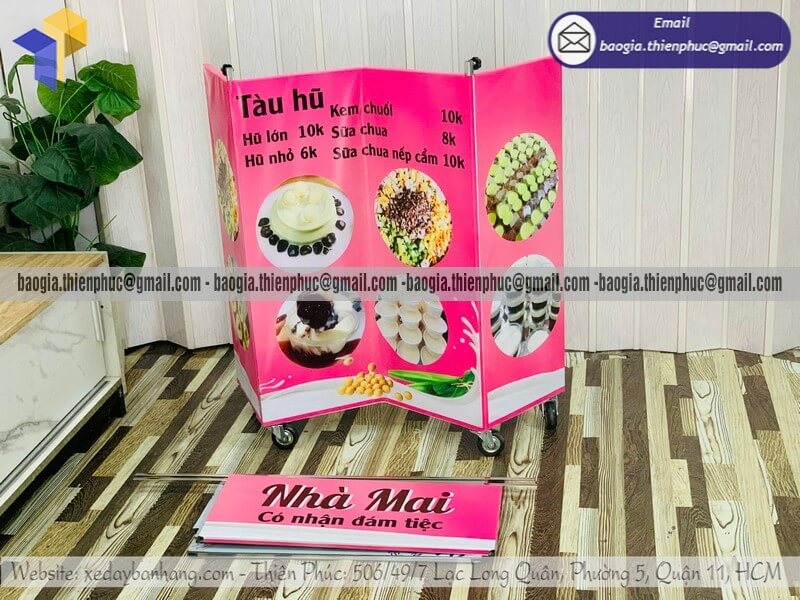 Báo giá xe bán món ăn vặt mini trên vỉa hè lắp ráp khởi nghiệp vỉa hè hot teen