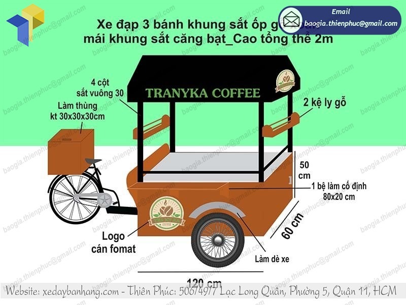 báo giá xe coffee bike giá rẻ