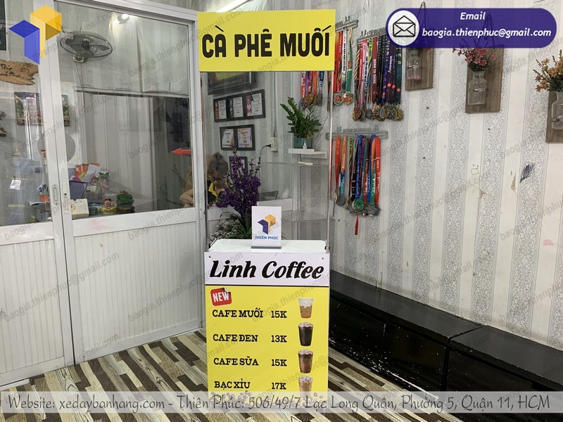 booth bán cà phê di động