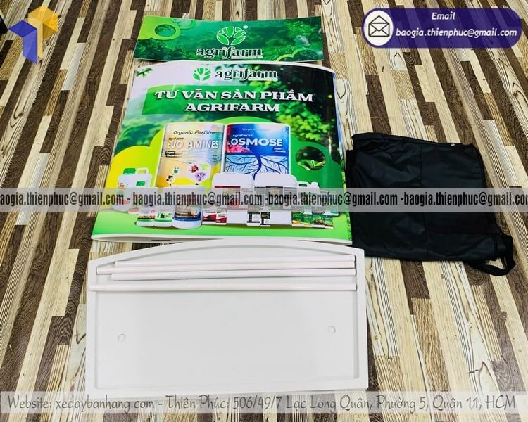 Booth nhựa trưng bày sampling siêu thị di động bán sỉ lẻ toàn quốc chất lượng cao
