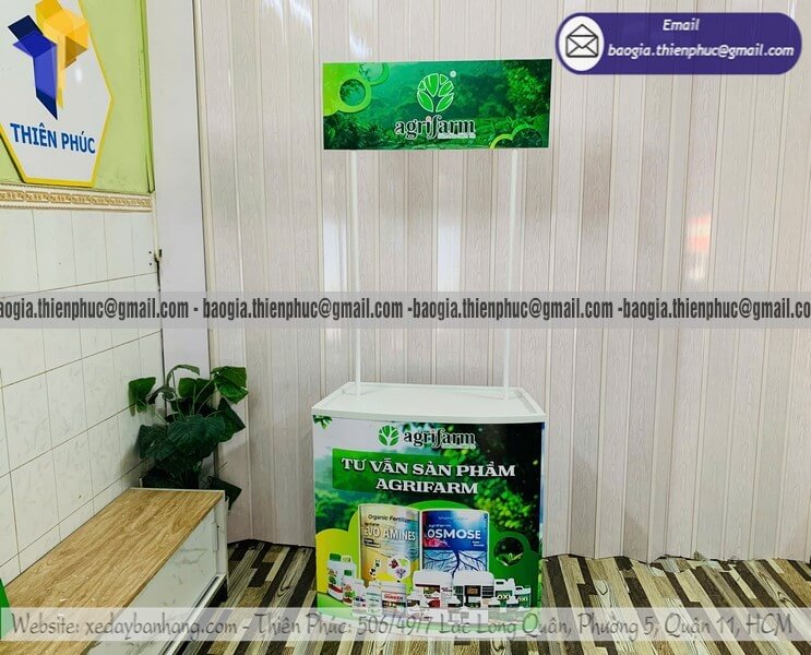 Booth nhựa trưng bày sampling siêu thị di động Booth nhựa trưng bày sampling siêu thị di động