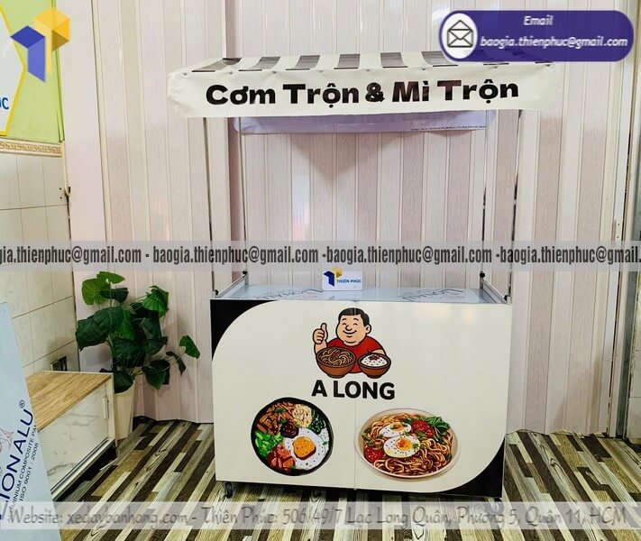 Đặt kệ bán đồ ăn nhanh hàng rong gấp gọn giá rẻ