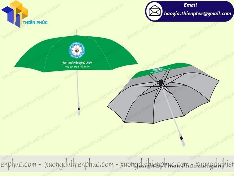 đặt làm ô dù in logo thương hiệu