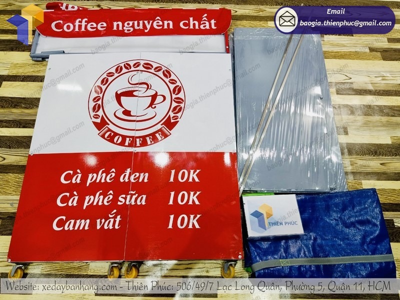 đặt làm quầy bán cà phê vỉa hè