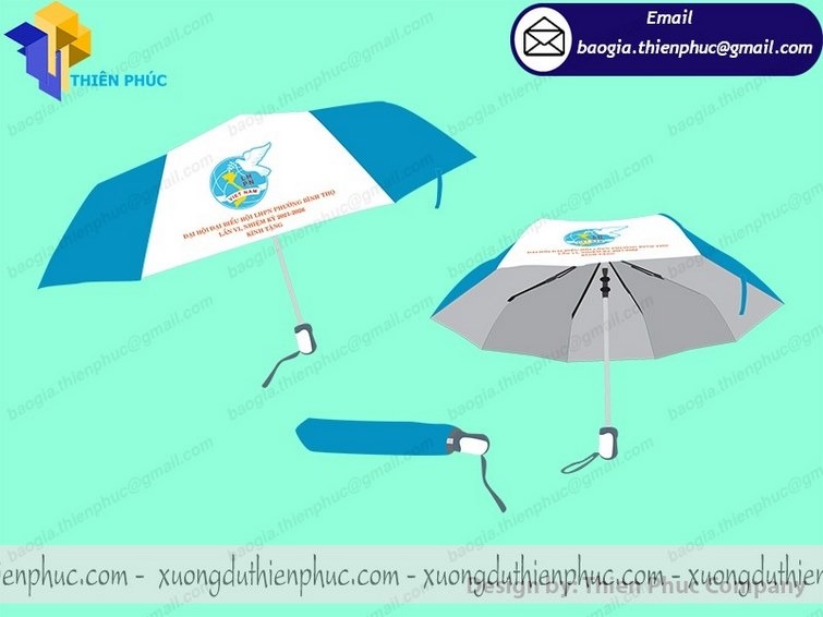 mẫu ô dù in logo quà tặng đẹp