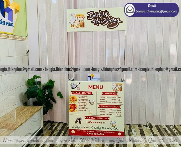 Mua quầy bán đồ ăn trên vỉa hè gấp gọn rẻ Mua quầy bán đồ ăn trên vỉa hè gấp gọn rẻ