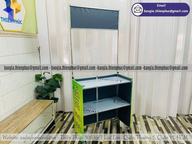 Mua xe đẩy bán trà chanh hàng rong gấp gọn giá rẻ khởi nghiệp vốn ít kiếm tiền nhanh