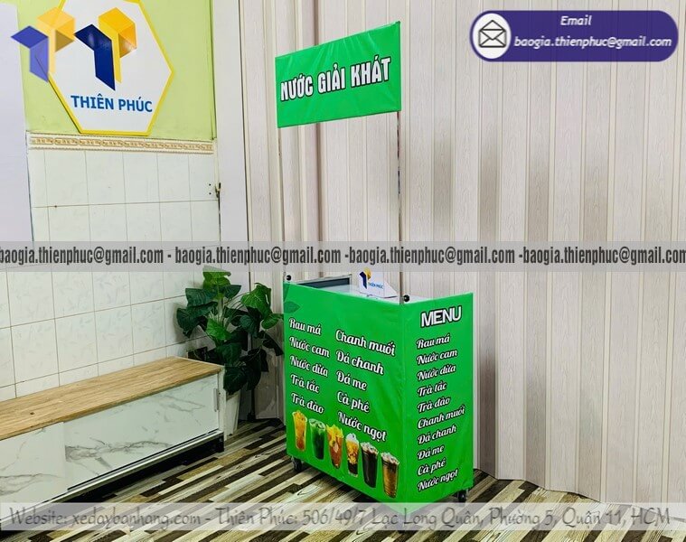 Nhận làm quầy bán nước giải khát mini vỉa hè xếp gọn cho mô hình bán hàng nhỏ