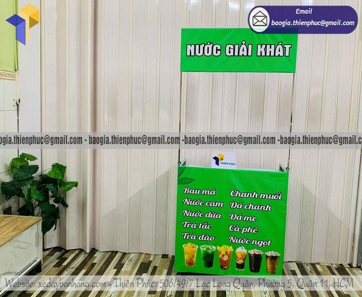 Nhận làm quầy bán nước giải khát mini vỉa hè xếp gọn