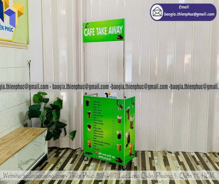 Nơi bán quầy cafe mini đường phố gấp gọn theo yêu cầu chuyên bán vỉa hè thuận tiện