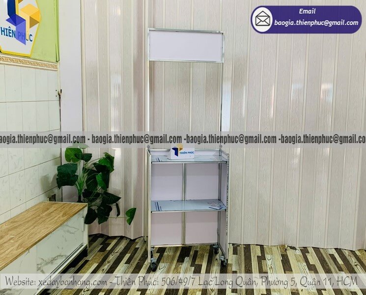 Nơi bán quầy cafe mini đường phố gấp gọn theo yêu cầu khung sắt chắc chắn