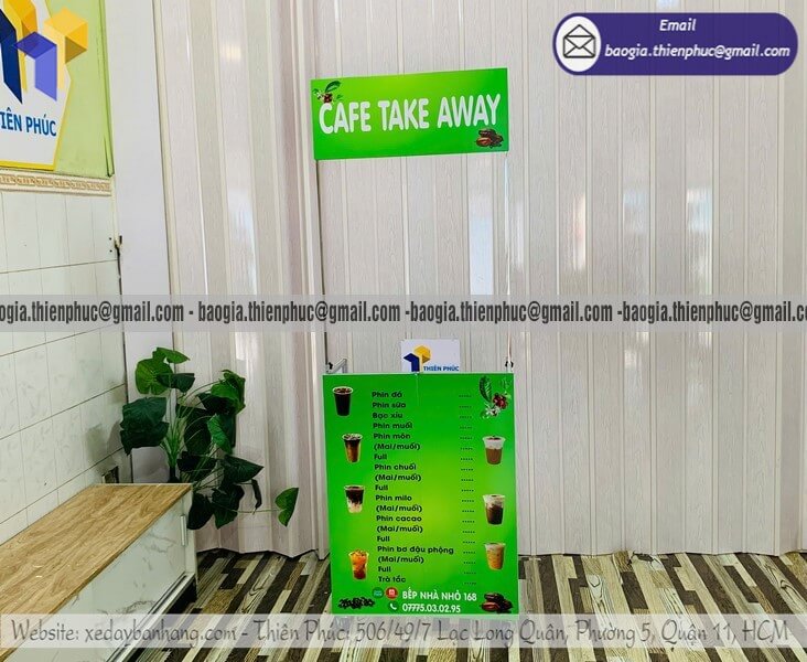 Nơi bán quầy cafe mini đường phố gấp gọn theo yêu cầu