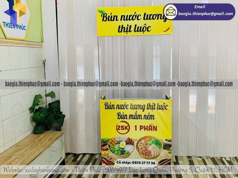 Nơi bán xe bún nước tương lưu động bán rong lắp ráp