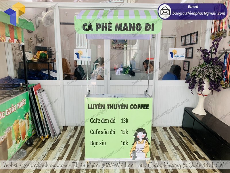 xe café mang đi giá rẻ