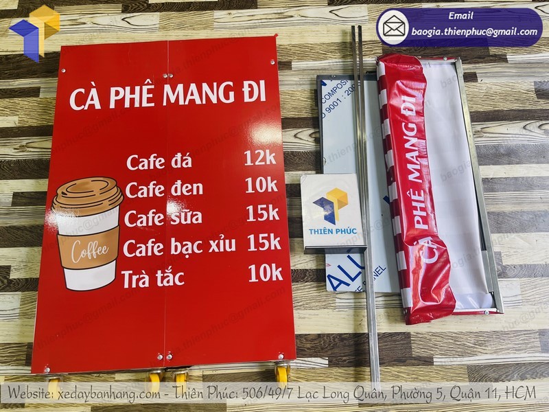 xe cà phê gấp gọn bền