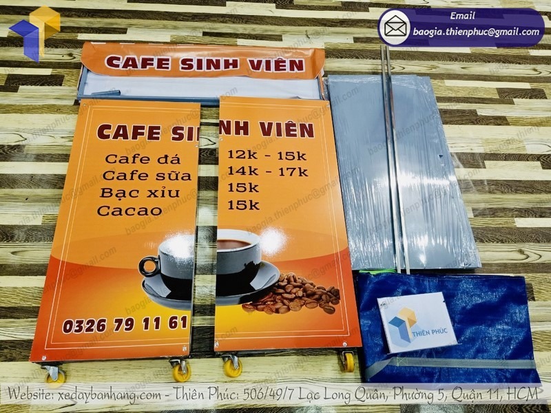 xưởng đóng quầy cà phê lắp ráp