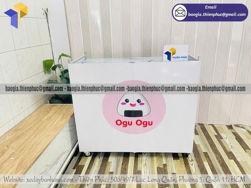 Xưởng làm quầy bán cơm nắm vỉa hè xếp gọn rẻ Xưởng làm quầy bán cơm nắm vỉa hè xếp gọn rẻ